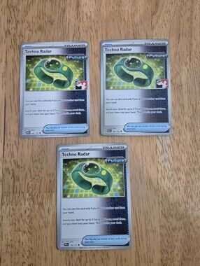 Pokemon Techno Radar Trainer Item Card Bundle